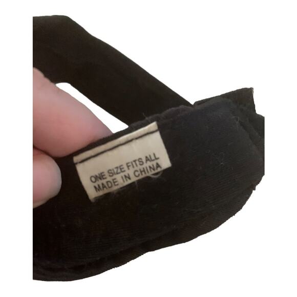 Vintage 90s Cedar Point cp black flames visor - Picture 3 of 3